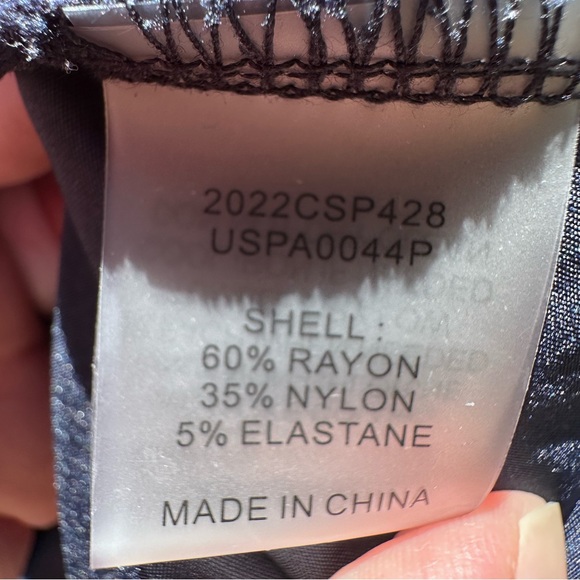 Universal Standard Moro Pocket Signature Ponte Pants Navy Blue Small Size 14 16 - Picture 9 of 9